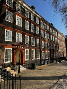 King’s Bench Walk in Inner Temple, historic Georgian barristers’ chambers in London’s Inns of Court