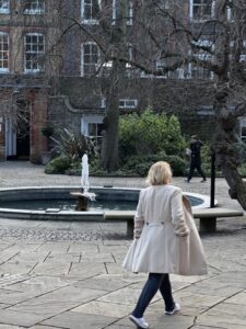 Middle Temple Fountain in the Inner Temple gardens, London, featured in Dickens’s The Old Curiosity Shop
