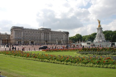 Outside Buckingham Palace