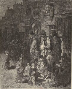 slum of Wentworth Street, Whitechapel, 1872