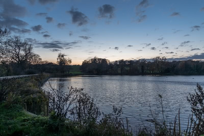 Highgate Men's Bathing Pond in Hampstead Heath, London.