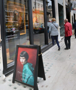 Outside of the Philip Mould Gallery in central London, Pall Mall