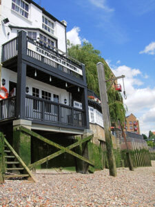 Rear view of the Prospect of Whitby - Pub in London