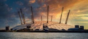 The O2 arena seen from Greenwich, London