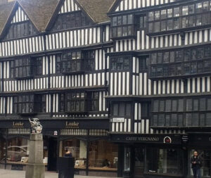 Staple Inn on High Holborn, London, one of the last surviving Tudor half-timbered buildings