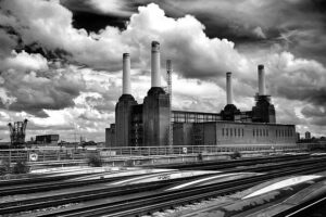 Battersea Power Station on Pink Floyd album animals