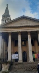 St George’s Bloomsbury church, whose distinctive steeple appears in Hogarth’s Gin Lane engraving