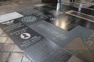Floor stones at the Poets Corner