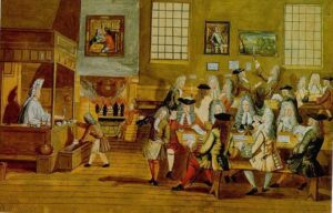 interior of a London coffee houses