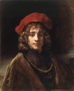 Rembrandt’s portrait of his son Titus, painted in 1657, in the Wallace Collection.