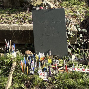 Douglas Adams gravestone Highgate Cemetery London