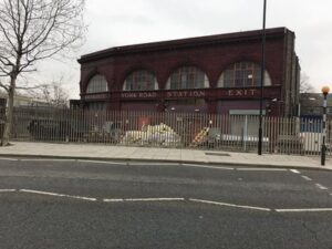 abandoned tube station at York Road
