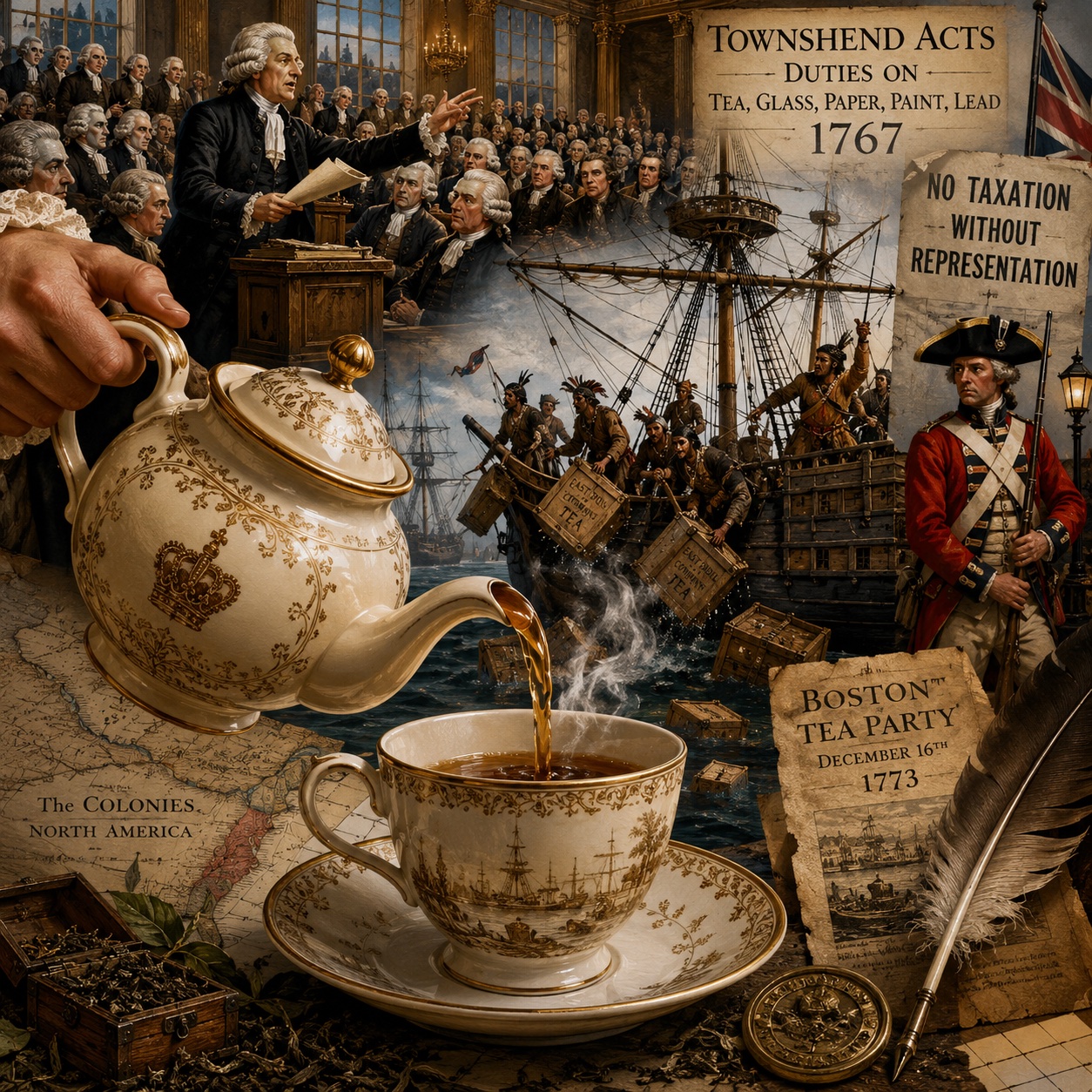 The Tea Tax Heard Round the World episode artwork