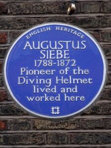 Augustus Siebe at 5 Denmark Street