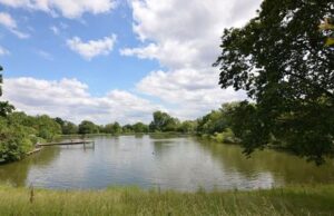 High Gate mens pond at Hampstead Heath in London